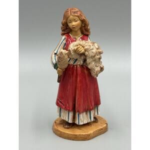 Vintage 1999 Fontanini Itay Beth Young Spinner Girl Nativity READ DETAILS